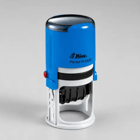 Sello automático con fechador integrado circular 42mm